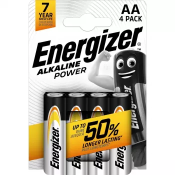 Batteria alcalina AA usa e getta Energizer Classic 1,5V LR6 — 4 pz., 50,5×14,5 mm, 23 g