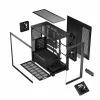 Case PC MODECOM Volcano Stellar 5F ATX Midi Tower, vetro temperato, 5 ventole preinstallate, USB‑C, supporta microATX/ATX, GPU max 420 mm, altezza dissipatore CPU 175 mm