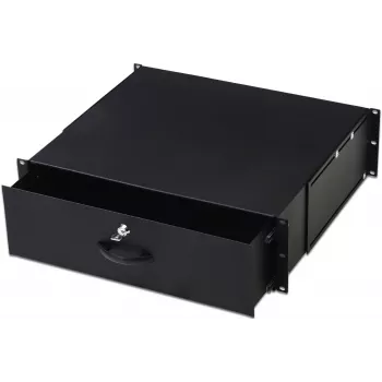 Unità cassetto LOGON RAD110BL nero alluminio 19 pollici