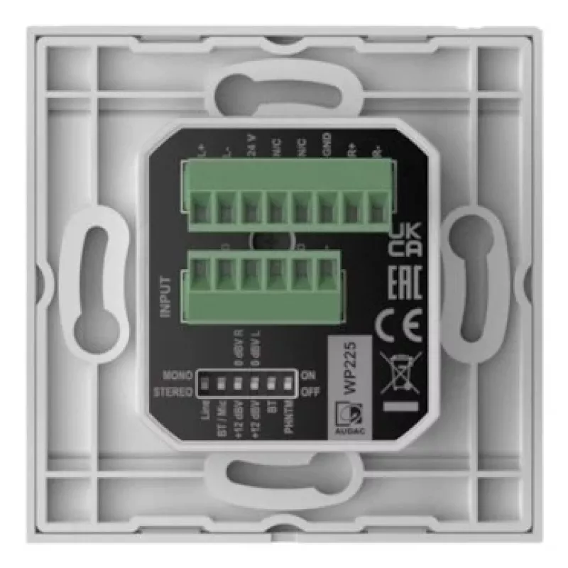 AUDAC WP225/W convertitore audio acciaio, bianco