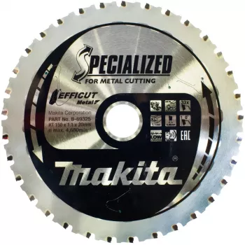 Makita Specialized EFFICUT - lama circolare - per legno, metallo, alluminio - 150 mm - 33 denti - per Makita DCS553, DCS553RTJ, LXT DCS553Z