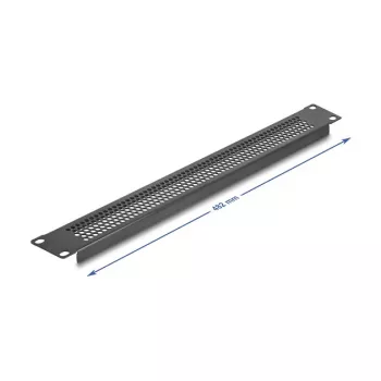 Pannello cieco DeLOCK 67035 nero metallo 44 mm x 482 mm x 11 mm