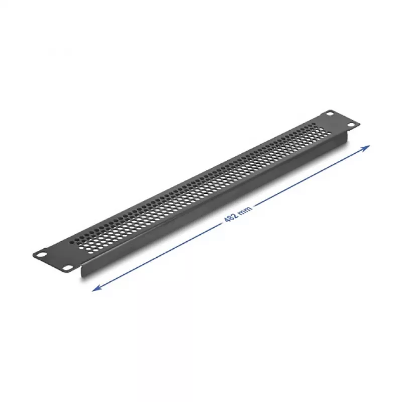 Pannello cieco DeLOCK 67035 nero metallo 44 mm x 482 mm x 11 mm