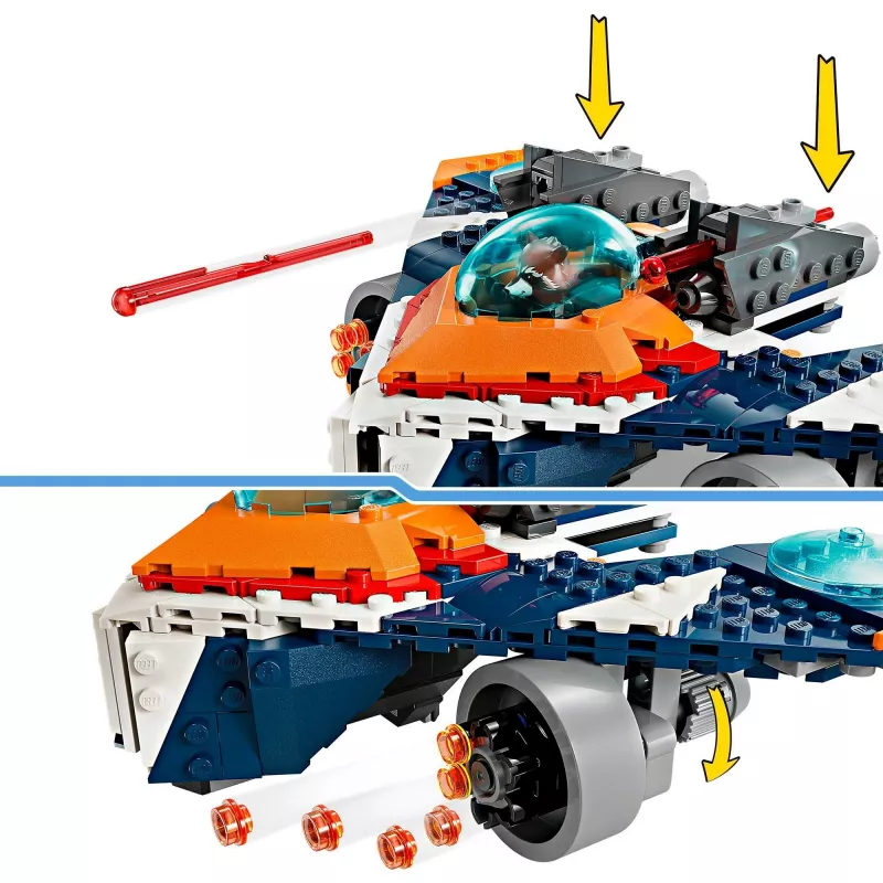 Giocattolo da costruzione LEGO Marvel Super Heroes astronave Rocket 76278 – set Rocket e Ronan