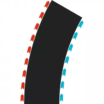 Carrera HYBRID Curves raggio 30° due moduli (50052004)