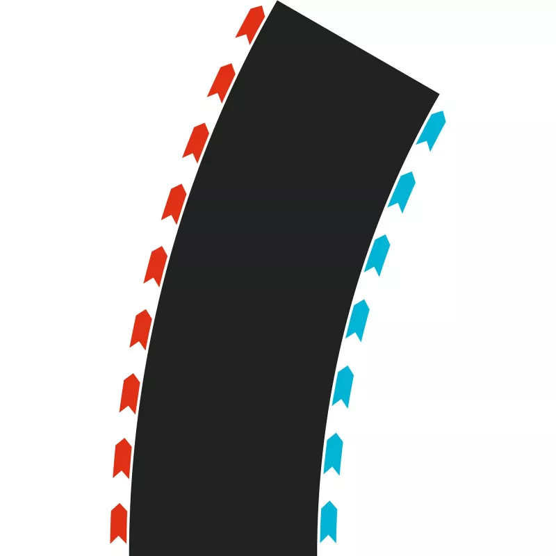 Carrera HYBRID Curves raggio 30° due moduli (50052004)