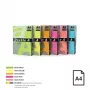 Carta neon colorata Double A, 75 g, A4, 500 fogli, Rainbow 4, 5 colori neon