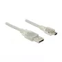 Cavo USB DeLOCK 83908 USB 2.0 3 m USB A Mini-USB B trasparente