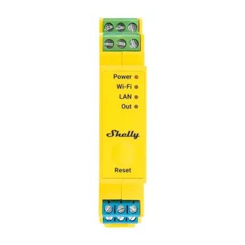 Shelly RGBWW Pro controllo luce a 5 canali per guida DIN Wi-Fi
