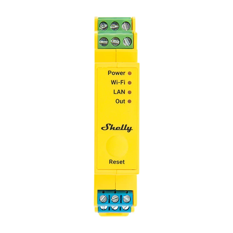 Shelly RGBWW Pro controllo luce a 5 canali per guida DIN Wi-Fi