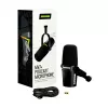 Shure MV7+-K - Microfono per parlato e canto con connessione XLR/USB-C, nero