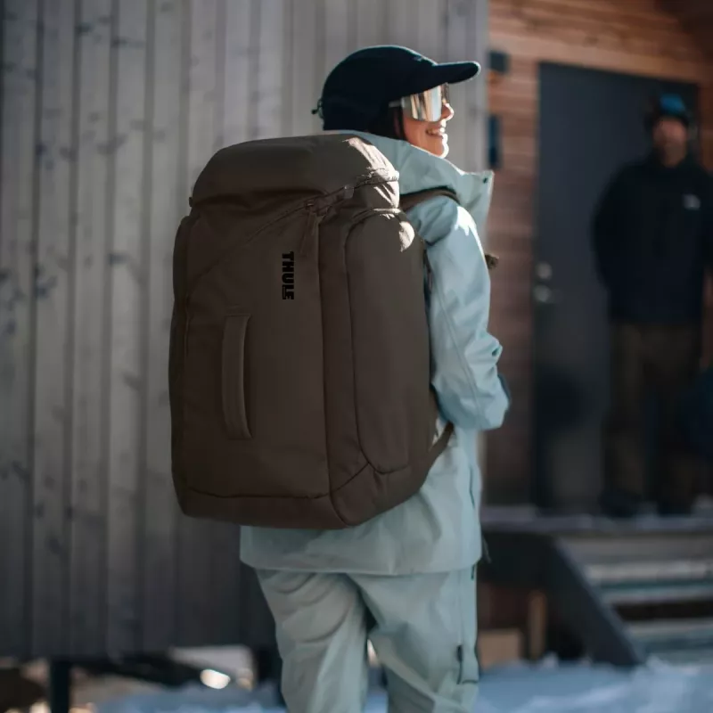 Zaino porta sci e scarponi da snowboard Thule 5157 Roundtrip con ruote 60L Deep Khaki