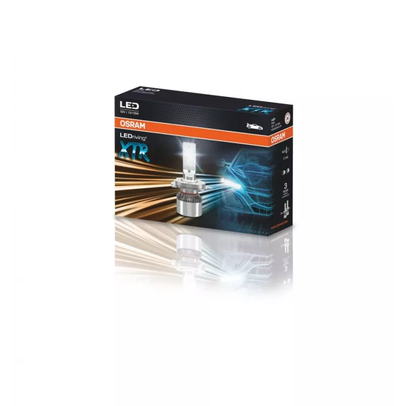Lampade LED per fari Ledvance LEDriving XTR H4 64193DWXTR, set da 2