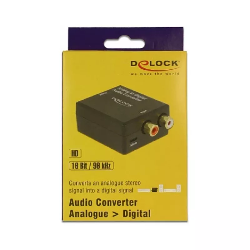 Convertitore audio DeLOCK 63468 nero