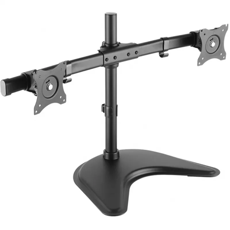 HAGOR HA FS - kit di montaggio (supporto da tavolo) - per 2 display LCD - nero - dimensione schermo: 38-68 cm (15-27