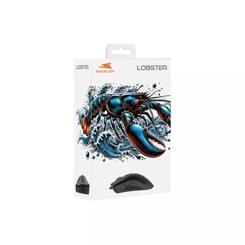 Mouse Baracuda BGM-081 Lobster nero USB
