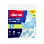 Panno per pulizia VILEDA Pro Clean 179370 — panno universale trattato con enzimi, uso a umido, confezione da 4