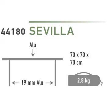 High Peak Tavolo da campeggio Sevilla 44180