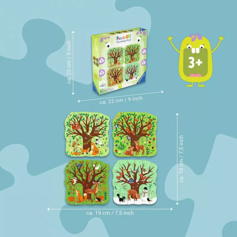 Puzzle UP - Quattro stagioni (12, 16, 20 e 24 pezzi)