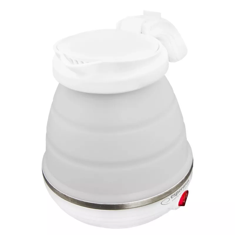 Bollitore elettrico ESPERANZA EKK023 — 0,5 l, 750 W, bianco, acciaio inox e plastica