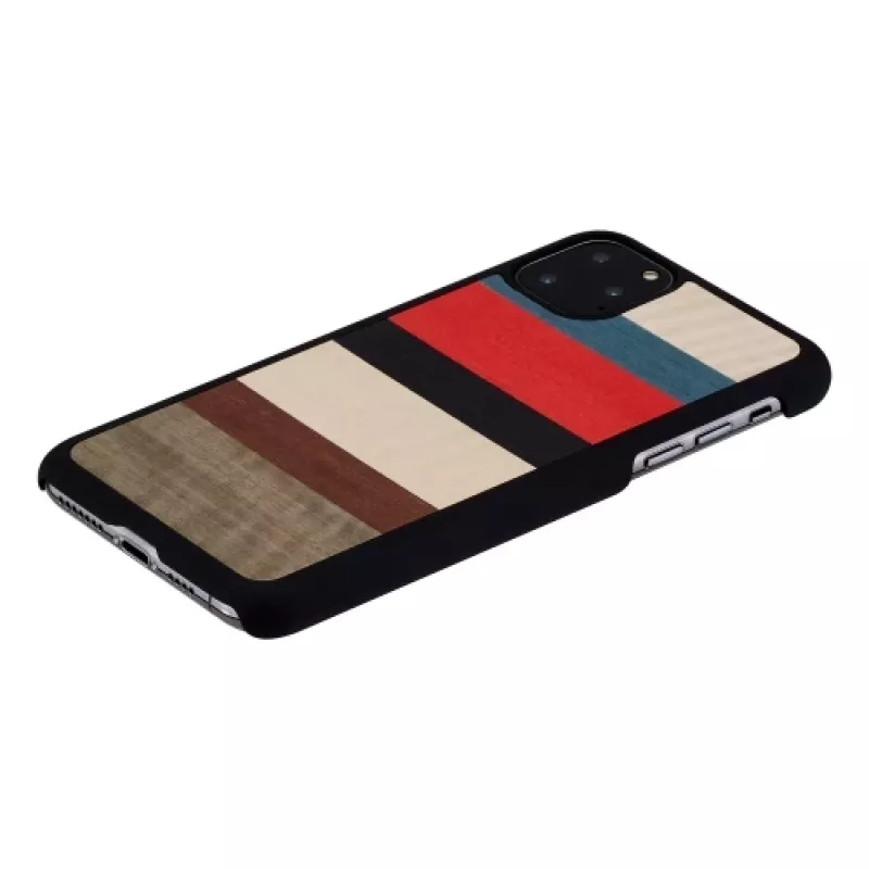 Custodia per smartphone Man and Wood per iPhone 11 Pro Max — Corallina nero, cover protettiva