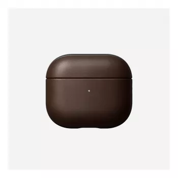 Custodia in pelle per AirPods Nomad V3 Rustic Brown — copertura protettiva in pelle per il case di ricarica AirPods