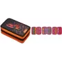 Astuccio Herlitz 50038794 morbido poliestere nero arancione 190x115x70 mm