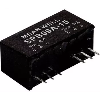 Alimentatore/convertitore MEAN WELL SPB09A-05, uscita 5 V, 9 W, conforme RoHS, profondità 24 mm, 5 g