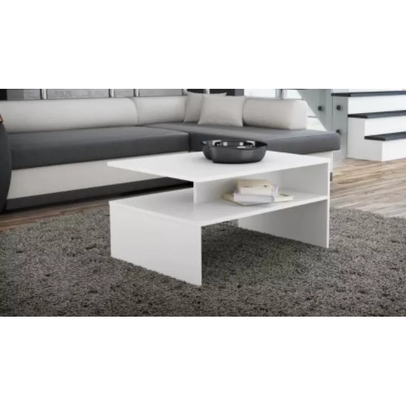 Topeshop ŁAWA BOSTON BIEL Tavolino / Tavolino laterale / Tavolino d'angolo