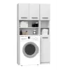 Mobiletto da bagno Top e shop ZESTAW MARPOL BIEL — freestanding, struttura bianca, 10 ripiani
