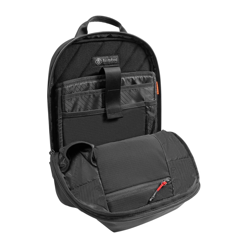 Borsa a tracolla Tomtoc Navigator-T24 S — nero, compatta per le esigenze quotidiane