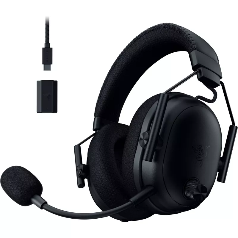 BlackShark V3 Pro, headset per gaming nero, ANC, dongle 2,4 GHz, Bluetooth, USB, jack 3,5 mm