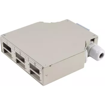Scatola di distribuzione ShiverPeaks BS07-65010 6 vie metallo grigio per montaggio su guida DIN