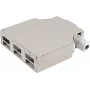 Scatola di distribuzione ShiverPeaks BS07-65010 6 vie metallo grigio per montaggio su guida DIN