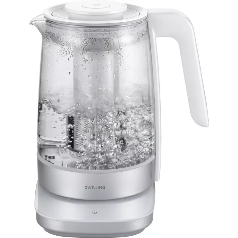 Bollitore elettrico ZWILLING 1,7 l 1850 W, corpo in vetro, bianco