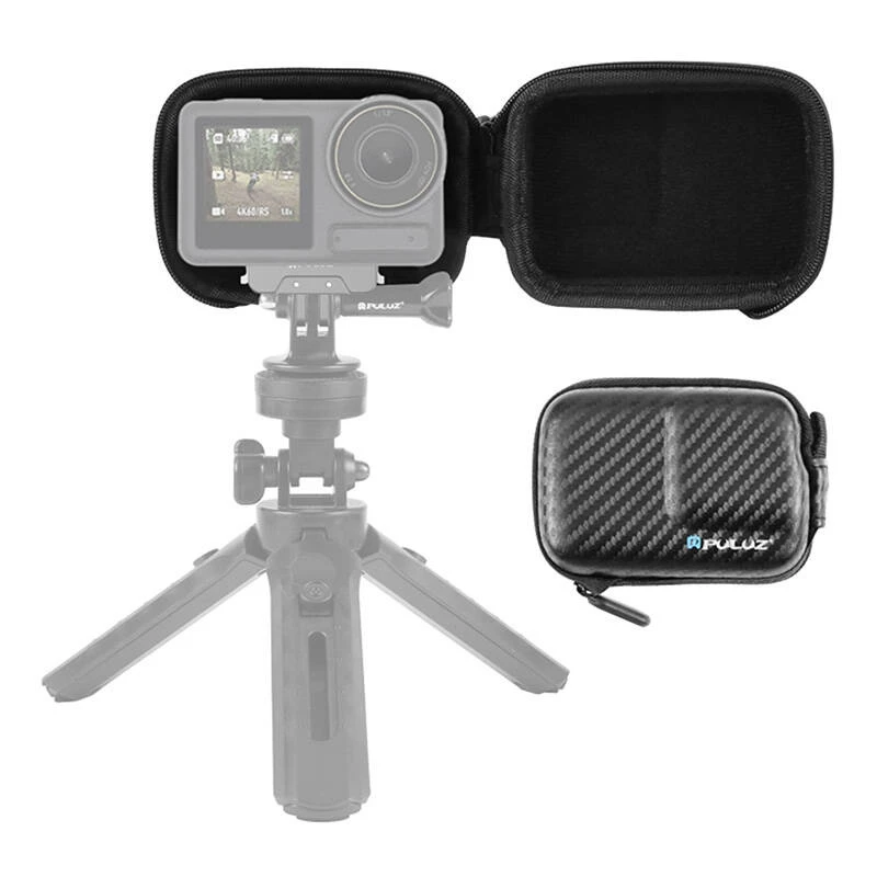 Mini borsa per fotocamera per DJI Osmo Action 4/3 PU946B, custodia protettiva compatta, nera