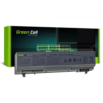 Batteria per laptop Green Cell DE09 per DELL Latitude E6400 E6410 E6500, Li-Ion 4400 mAh, 11,1 V, 6 celle, argento