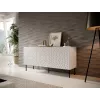 HOLE Cassettiera 152x42,5x74,5 cm bianco opaco