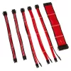 Kolink Core Adept COREADEPT-EK-RED kit di prolunghe cavi intrecciati, 6 cavi, rosso