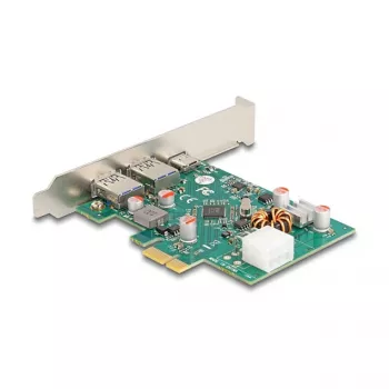 Scheda PCI Express x1 DeLOCK USB Type-C PD 30W 2x USB Type-A 5Gbps