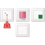 Interruttore a pressione Jung NRS AS 0834 WW — cablato, bianco, AC 24V