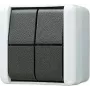 JUNG 809W interruttore elettrico pulsante nero - bianco (809W)