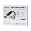 Acquisitore video USB 2.0 LogiLink. USB A maschio verso 3xCinch + MiniDIN5 femmina. nero
