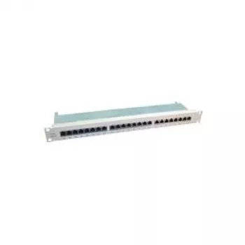 Patch panel VALUE Cat.6 19 pollici 24 porte schermato grigio