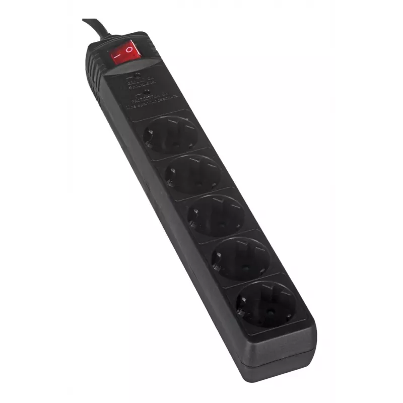 Protezione da sovratensione Gembird SPG5-C-10 nero 5 prese AC 250V 3m