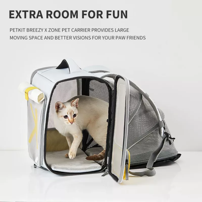 Zaino per gatti PETKIT Breezy xZone - Grigio