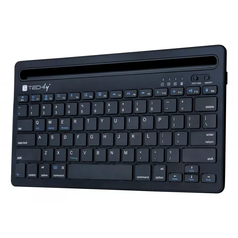 Techly ICTBK102U tastiera universale Bluetooth QWERTY inglese nero