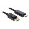 Cavo Delock DisplayPort 1.1 maschio > High Speed HDMI-A maschio passivo 3 m nero (82435)