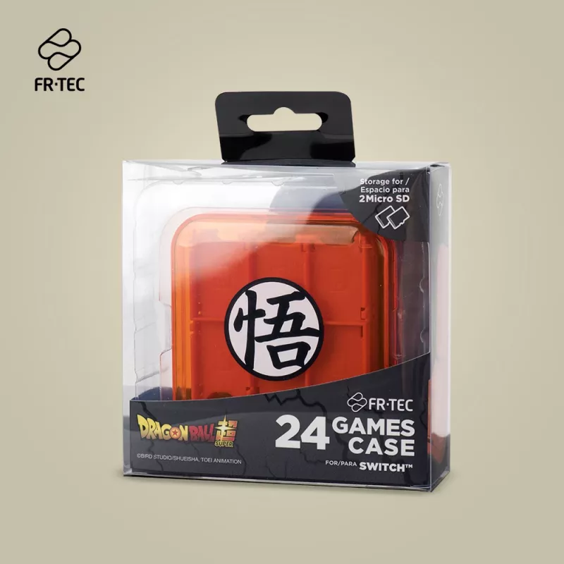 Custodia per cartucce FR-TEC Dragon Ball Super Nintendo Switch arancione