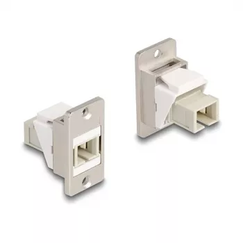 Modulo Keystone panel-mount DeLOCK fibra ottica SC simplex presa-presa conico beige
